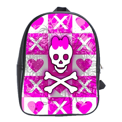 Skull Princess School Bag (Large) from ArtsNow.com Front