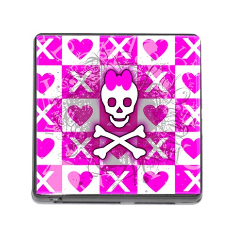 Skull Princess Memory Card Reader with Storage (Square) from ArtsNow.com Front