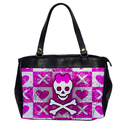 Skull Princess Oversize Office Handbag (One Side) from ArtsNow.com Front