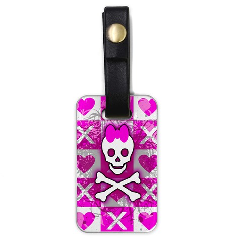 Skull Princess Luggage Tag (one side) from ArtsNow.com Front
