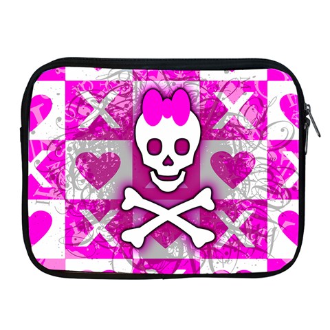 Skull Princess Apple iPad 2/3/4 Zipper Case from ArtsNow.com Front