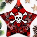 Skull Romance  Ornament (Star)