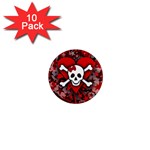 Skull Romance  1  Mini Magnet (10 pack) 