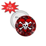 Skull Romance  1.75  Button (10 pack) 