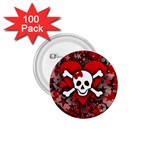 Skull Romance  1.75  Button (100 pack) 