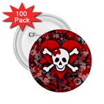 Skull Romance  2.25  Button (100 pack)