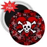 Skull Romance  3  Magnet (10 pack)