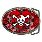 Skull Romance  Belt Buckle