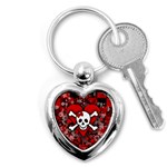 Skull Romance  Key Chain (Heart)