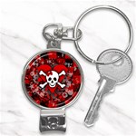 Skull Romance  Nail Clippers Key Chain