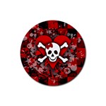 Skull Romance  Rubber Coaster (Round)