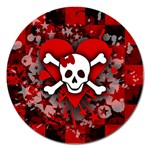 Skull Romance  Magnet 5  (Round)