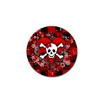 Skull Romance  Golf Ball Marker