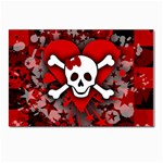 Skull Romance  Postcard 4 x 6  (Pkg of 10)