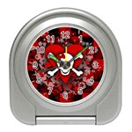 Skull Romance  Travel Alarm Clock