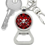 Skull Romance  Bottle Opener Key Chain