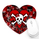 Skull Romance  Mousepad (Heart)