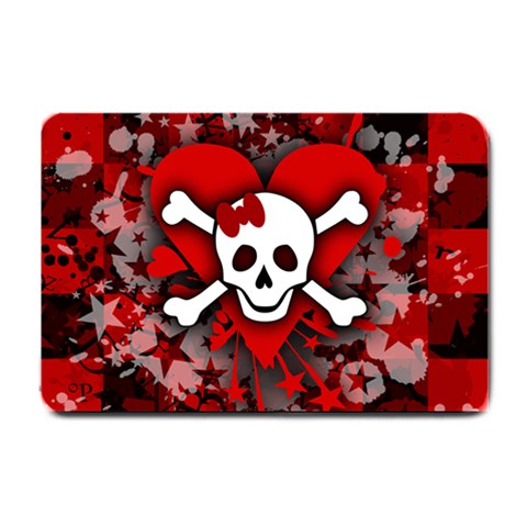 Skull Romance  Small Doormat from ArtsNow.com 24 x16  Door Mat