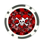 Skull Romance  Poker Chip Card Guard