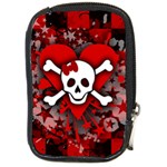 Skull Romance  Compact Camera Leather Case