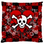 Skull Romance  Large Cushion Case (One Side)