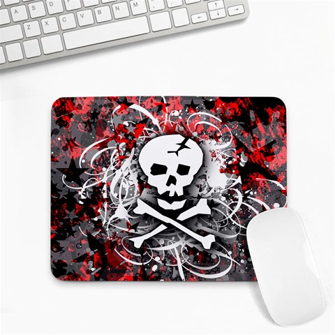Skull Splatter Small Mousepad from ArtsNow.com Front