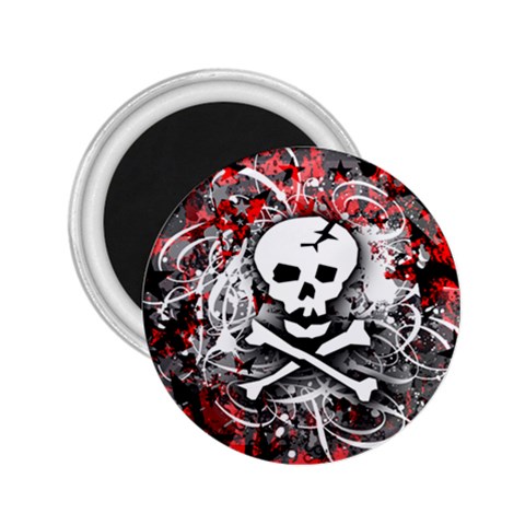 Skull Splatter 2.25  Magnet from ArtsNow.com Front