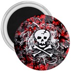 Skull Splatter 3  Magnet