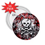 Skull Splatter 2.25  Button (10 pack)