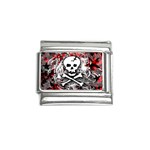 Skull Splatter Italian Charm (9mm)