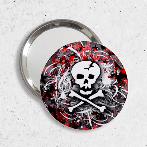 Skull Splatter 2.25  Handbag Mirror from ArtsNow.com Front