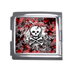 Skull Splatter Mega Link Italian Charm (18mm)