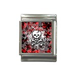 Skull Splatter Italian Charm (13mm)