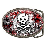 Skull Splatter Belt Buckle