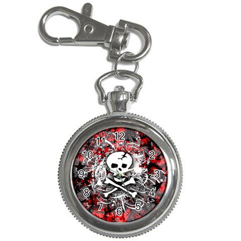 Skull Splatter Key Chain Watch from ArtsNow.com Front