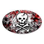 Skull Splatter Magnet (Oval)