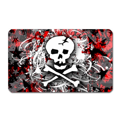 Skull Splatter Magnet (Rectangular) from ArtsNow.com Front