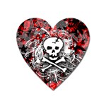 Skull Splatter Magnet (Heart)