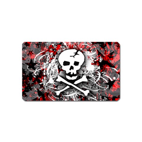 Skull Splatter Magnet (Name Card) from ArtsNow.com Front