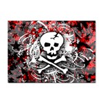 Skull Splatter Sticker A4 (10 pack)