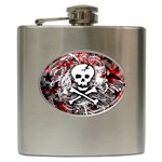 Skull Splatter Hip Flask (6 oz)