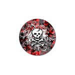 Skull Splatter Golf Ball Marker