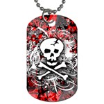 Skull Splatter Dog Tag (Two Sides)