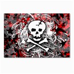 Skull Splatter Postcard 4 x 6  (Pkg of 10)