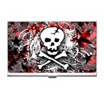 Skull Splatter Business Card Holder