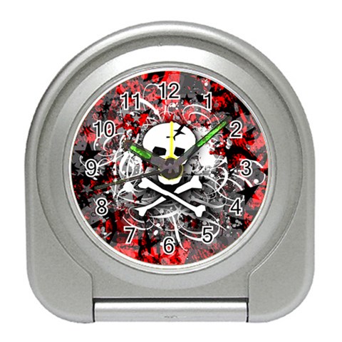 Skull Splatter Travel Alarm Clock from ArtsNow.com Front