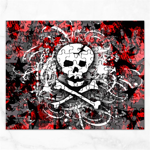 Skull Splatter Jigsaw Puzzle (Rectangular) from ArtsNow.com Front