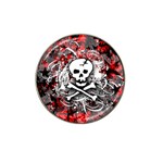 Skull Splatter Hat Clip Ball Marker