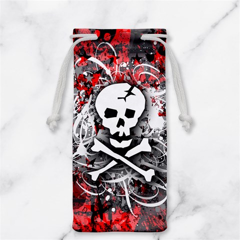 Skull Splatter Jewelry Bag from ArtsNow.com Front