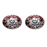 Skull Splatter Cufflinks (Oval)